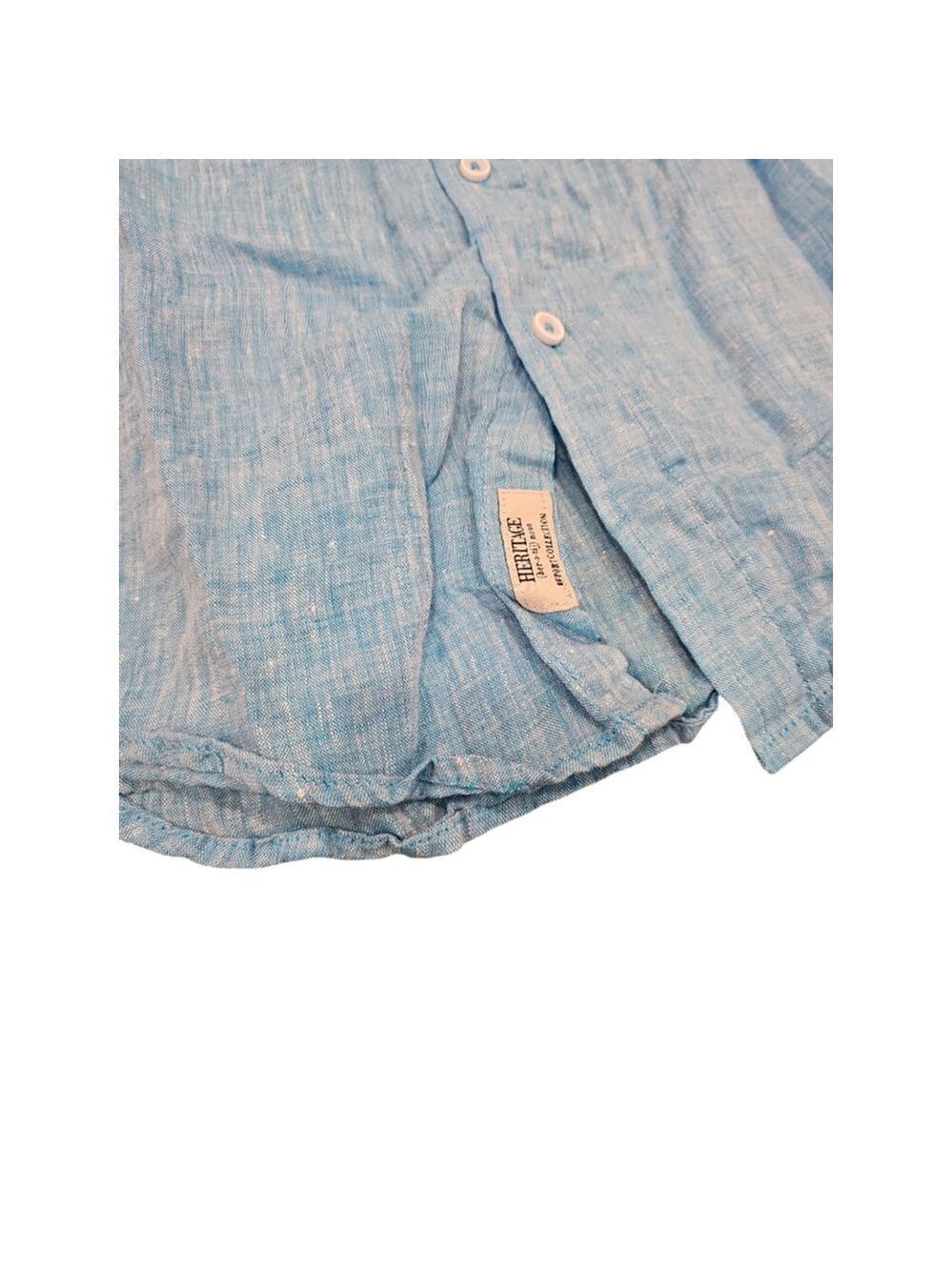 NWOT Heritage Report Collection Short Sleeve Linen Shirt Sz XL - Picture 6 of 8